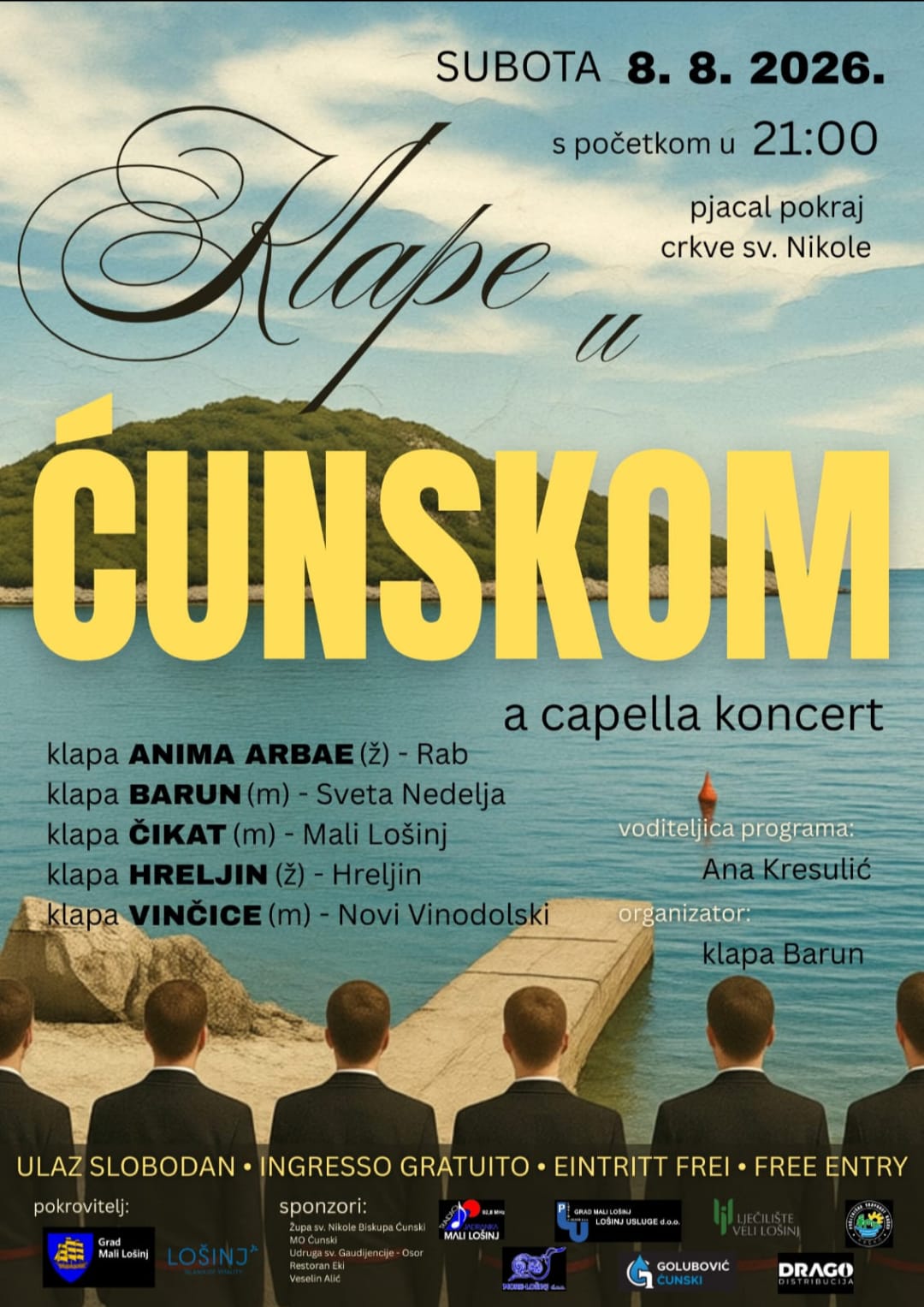 XI. klapski susret "Klape u Ćunskom" - Klapa Barun